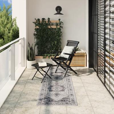 VidaXL Vloerkleed arbizu binnen en buiten vintage stijl 80x250 cm