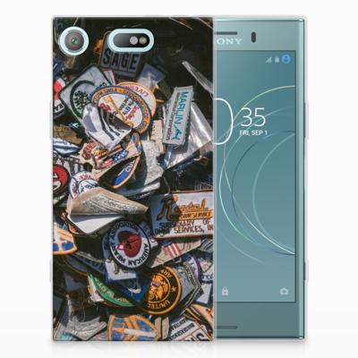 Sony Xperia XZ1 Compact | Siliconen hoesje | met foto Badges