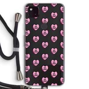 GIRL POWER: Pixel 4a 5G Transparant Hoesje met koord