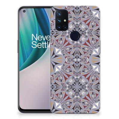 OnePlus Nord N10 5G | TPU | Siliconen hoesje | Flower Tiles
