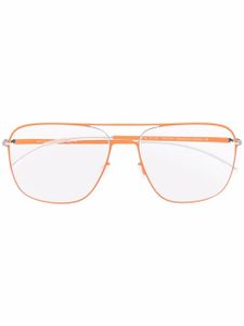 Mykita lunettes de vue Steen à monture carrée - Orange