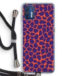 Purple Giraffe: Motorola Moto G9 Plus Transparant Hoesje met koord