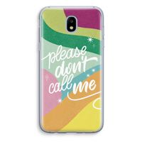 Don't call: Samsung Galaxy J5 (2017) Transparant Hoesje