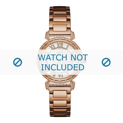 Guess horlogeband W0831L2 South Hampton Staal Rosé 16mm