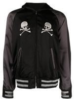 Mastermind Japan veste bomber à motif tête de mort brodée - Noir - thumbnail