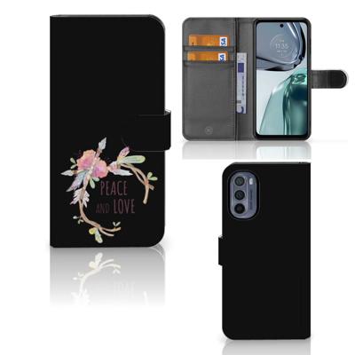 Motorola Moto G62 5G Leuk Hoesje Boho Text Motorola Moto G62 5G Leuk Hoesje Boho Text