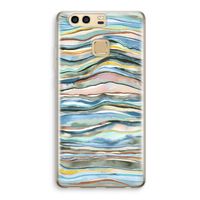 Watercolor Agate: Huawei P9 Transparant Hoesje