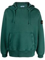 Stone Island hoodie en coton à patch Compass - Vert