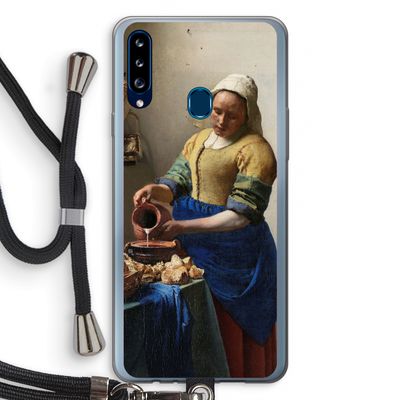 The Milkmaid: Samsung Galaxy A20s Transparant Hoesje met koord
