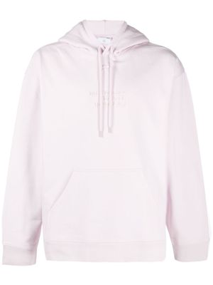 Courrèges hoodie à logo brodé - Rose