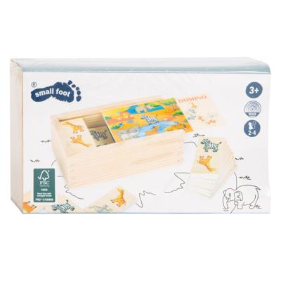 Small Foot houten dominospel safari