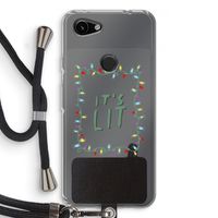 It's Lit: Pixel 3a Transparant Hoesje met koord
