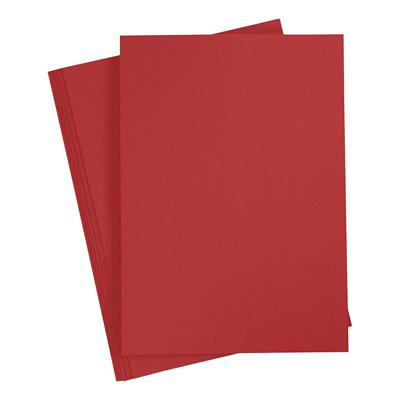 Creativ Company Karton rood a4 220g, 10st.