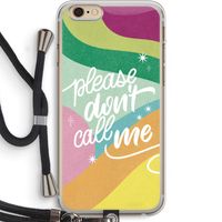 Don't call: iPhone 6 PLUS / 6S PLUS Transparant Hoesje met koord