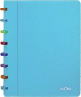 Atoma Tutti Frutti schrift, ft A5, 144 bladzijden, commercieel geruit, transparant blauw