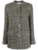 Valentino Garavani veste en tweed à sequins - Noir