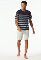 Schiesser Schiesser Pyjama Short nightblue 182604 54/XL