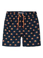 Name It Name It Jongens Zwemshort Kinderen NKMZADDI Hamburger Print Donkerblauw - thumbnail