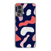 Memphis Shapes Pink: OnePlus Nord 2 5G Transparant Hoesje