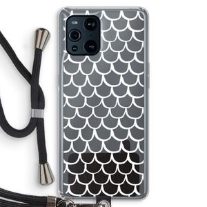 Dakpannetjes: Oppo Find X3 Transparant Hoesje met koord