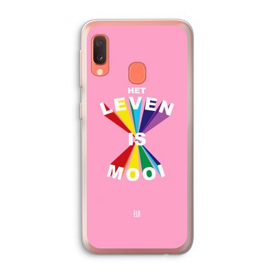 Het Leven Is Mooi: Samsung Galaxy A20e Transparant Hoesje