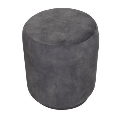 Poefje Otto - 37x37x44 - Dolfijn grijs - adore 180 - Velours