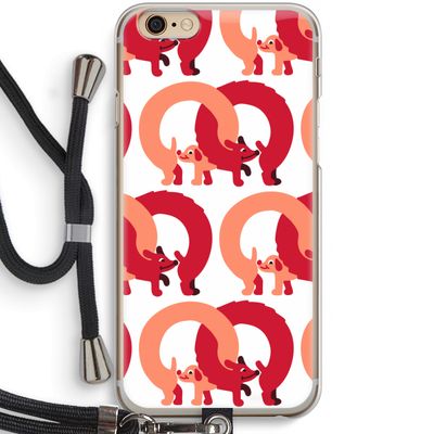 Dogs: iPhone 6 / 6S Transparant Hoesje met koord