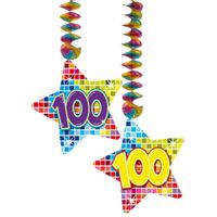Hangversiering 100 jaar 2 stuks