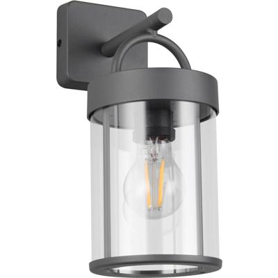 LED Wandlamp - Trion Noro - 1 Lichtpunt tot 28 Watt - E27-fitting - IP44 - Antraciet - Gegoten Aluminium