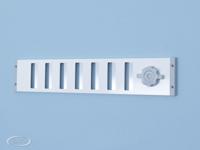 Schuifrooster aluminium 90 mm. hoog geanodiseerd