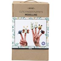 Creativ Company Schattige vingerpoppen, 1 set
