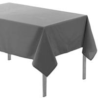 Tafelkleed voor binnen - Donkergrijs - polyester - 140 x 200 cm - Basic eettafel tafelkleden