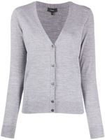 Theory cardigan ajusté à col v - Gris