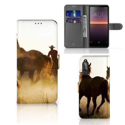 Sony Xperia 10 II | Telefoonhoesje | Met pasjeshouder | Design Cowboy