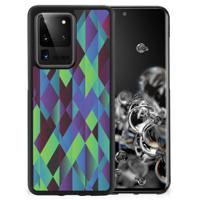 Samsung Galaxy S20 Ultra Grip Case Abstract Green Blue