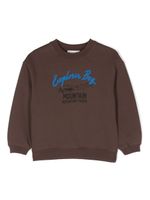 Bonpoint graphic-print cotton sweatshirt - Marron