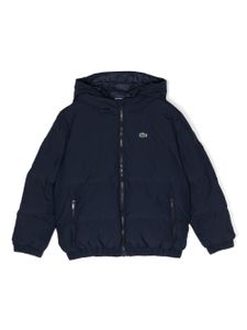 Lacoste Kids veste bomber à logo appliqué - Bleu