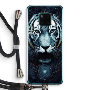 Darkness Tiger: Huawei Mate 20 Pro Transparant Hoesje met koord