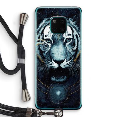 Darkness Tiger: Huawei Mate 20 Pro Transparant Hoesje met koord