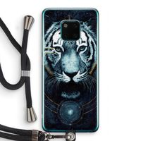 Darkness Tiger: Huawei Mate 20 Pro Transparant Hoesje met koord