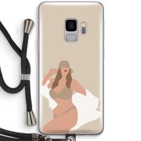 One of a kind: Samsung Galaxy S9 Transparant Hoesje met koord
