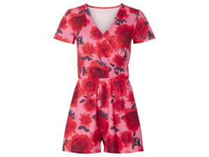 esmara Dames jumpsuit (M (40/42), Patroon roze/rood)