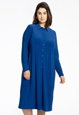 Yoek Blouse midi | Indigo | Maat 58/60