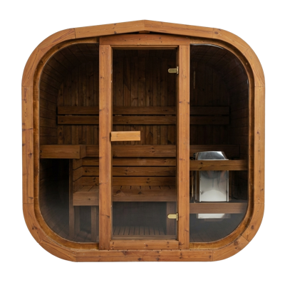 Thermowood elektrische cube sauna - 5 persoons - 200 cm