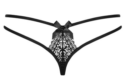 Obsessive Intensa String Zwart, Doorschijnend