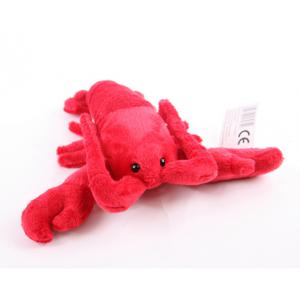 Kreeft knuffel - rood - pluche - 22 cm - dieren