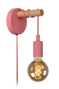 Lucide POLA - Wandlamp Kinderkamer - Ø 12 cm - 1xE27 - Roze