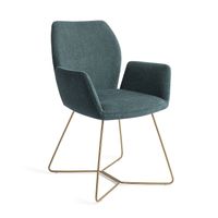 Jesper Home Eetkamerstoel 'Misaki' Beehive Gold, kleur Merry Mermaid