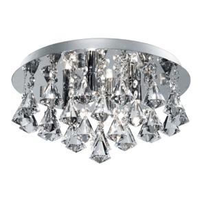 Searchlight Plafond kroonluchter Hanna 35cm chroom met kristal 3304-4CC