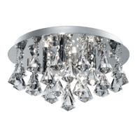 Searchlight Plafond kroonluchter Hanna 35cm chroom met kristal 3304-4CC - thumbnail